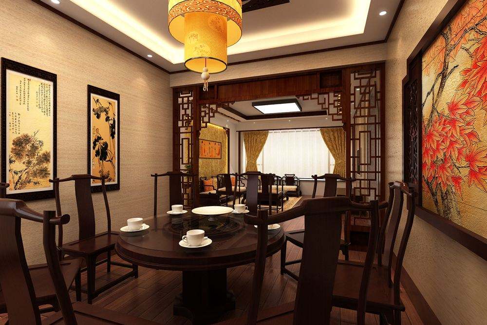 中式風格餐廳設計飯店大酒樓集成裝修一站式服務裝修